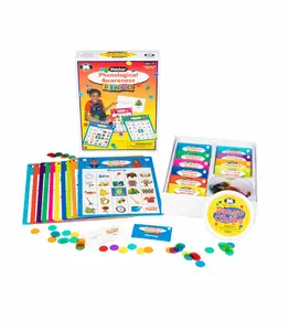 Webber Phonological Awareness Bingo Game Speech Therapy Reading Skills Activity 40 Boards 240 Calling Cards Listening Rhyming Blending Segmenting SLP Classroom Literacy Learning Game with Chips