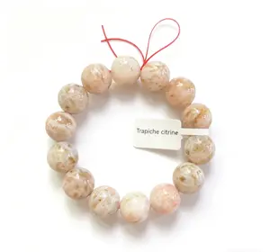 【Trapiche Quartz】Trapiche Quartz Energy Healing Crystal Therapy Bracelet for Adults Natural Stone Beads Bracelets