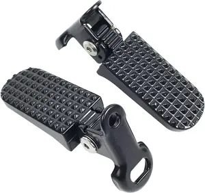 1 Pair of  Foot Pegs, Aluminium Alloy Non-Slip  Pegs for Folding  and Mountain  Durable