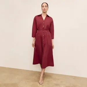 Boden Al Fresco Dress - Cotton Poplin :: Cinnabar