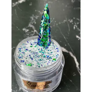 Acrylic Powder - Emerald  High-Quality Acrylic Powder in glitter Color for nails