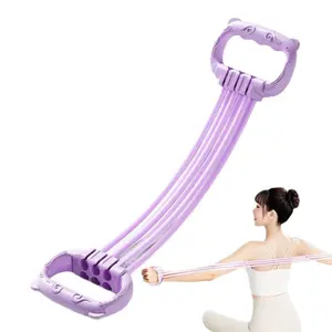 Adjustable Weight Detachable Puller for Women - Six - Strand Home Fitness Resistance Band for Shoulder Opening, Back Beautifying and Back Training