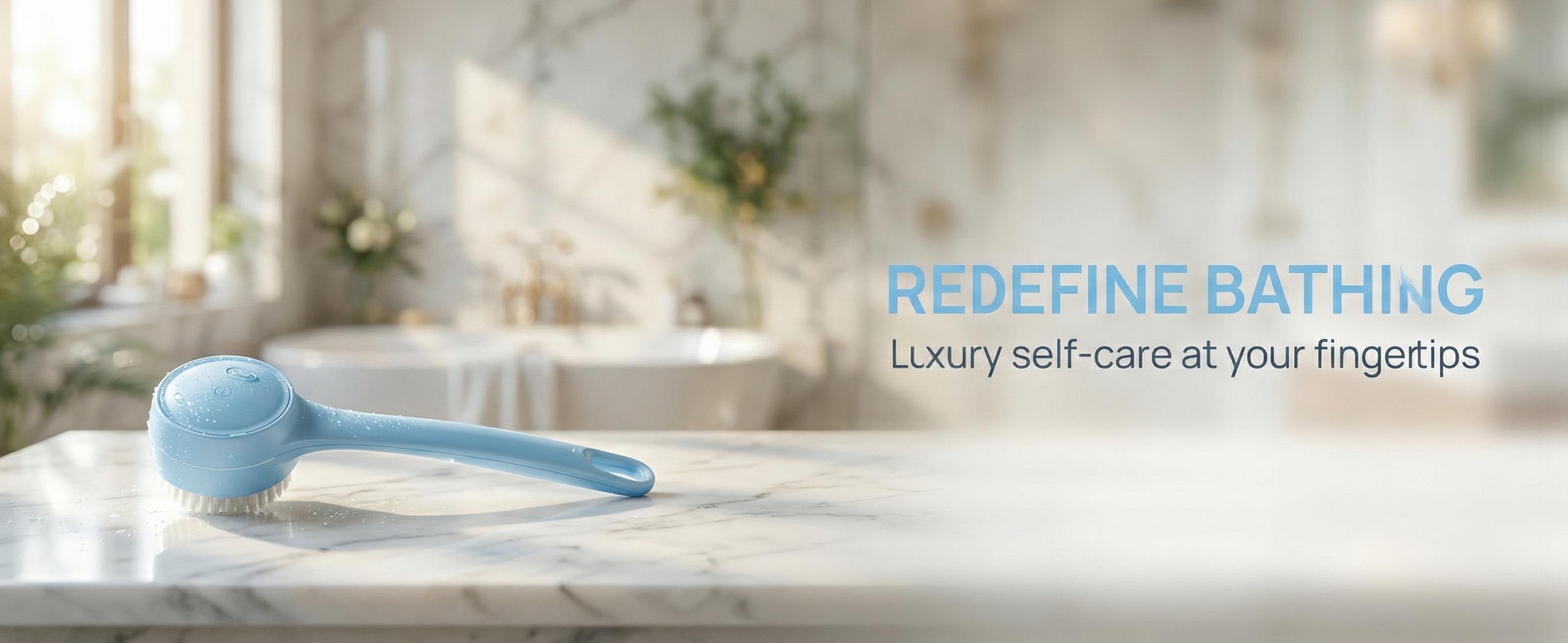 Rechargeable Electric Body Scrubber, Waterproof 360° Rotating Shower Brush with Dual Grip Handles, Full Body Bath Brush with 4 Detachable Heads for Deep Cleansing Rechargeable Electric Body Scrubber, Waterproof 360° Rotating Shower Brush with Dual Grip Handles, Full Body Bath Brush with 4 Detachable Heads for Deep Cleansing