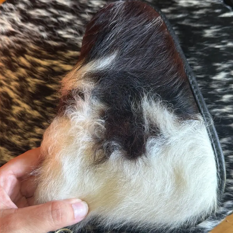 Fluffy cowhide case