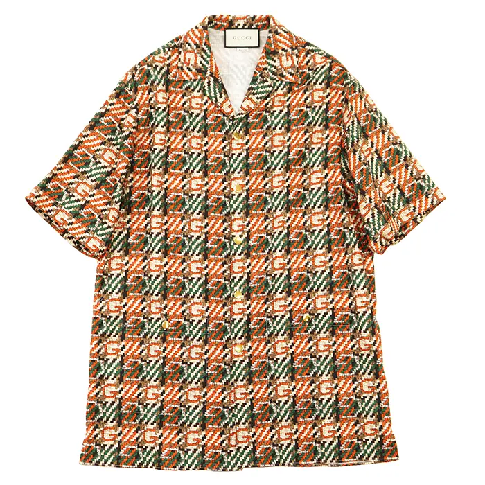 Pre-owned GUCCI Cotton Small Leather Goods Short Sleeve Shirt