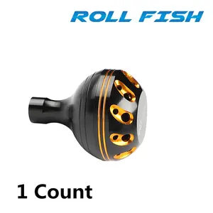Rollfish Fishing Reel Handle, Spinning Fishing Reel, Metal Knob Armrest Grip, Ergonomic Design, DIY Modification, Fishing Equipment, Accessories