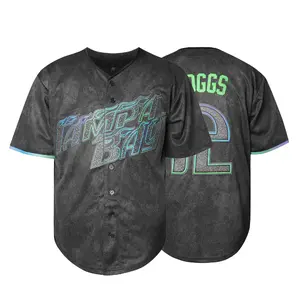 Baseball Jersey Clothing, Mens Baseball Jerseys: Black V-Neck Button Up Sport Shirt, Lightweight Summer Baseball Jersey Outfit Mens, Loose Fit Athletic Wear