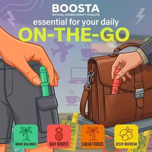 Nasal Refreshing Stick, Sinus & Congestion Relief, Eucalyptus Essential Oil ,Free Your Nose, Breathe In Life,Rapidly Combat Drowsiness, CoolRefreshing Sensation, 3-Pack, Portable for DailyUse