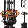 KastKing V16 Rotating Fishing Rod Holder for Garage, Floor Rack Holds Up to 16 Rods & Combos, Space-Saving Pole Organizer with Foam, Durable ABS, Fishing Gear Storage Gift for Men
