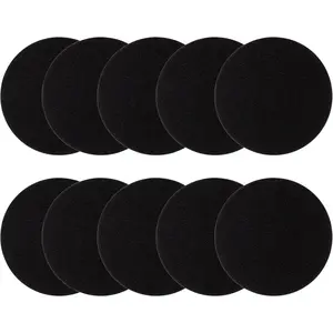 10 Pack Charcoal Filters for Kitchen Compost Bin, Compost Filters for Countertop Bin Pail Replacement, Activated Charcoal Home Bucket Refill Sets, Round 6.7 Inch
