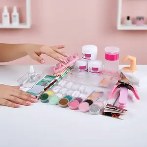 Complete Acrylic Nail Kit, Acrylic Nails Kit, 1 Set Professional Nail Art Kit for Beginners, Nail Extension Kit, Manicure Tool for Women & Girls, Nail Glue