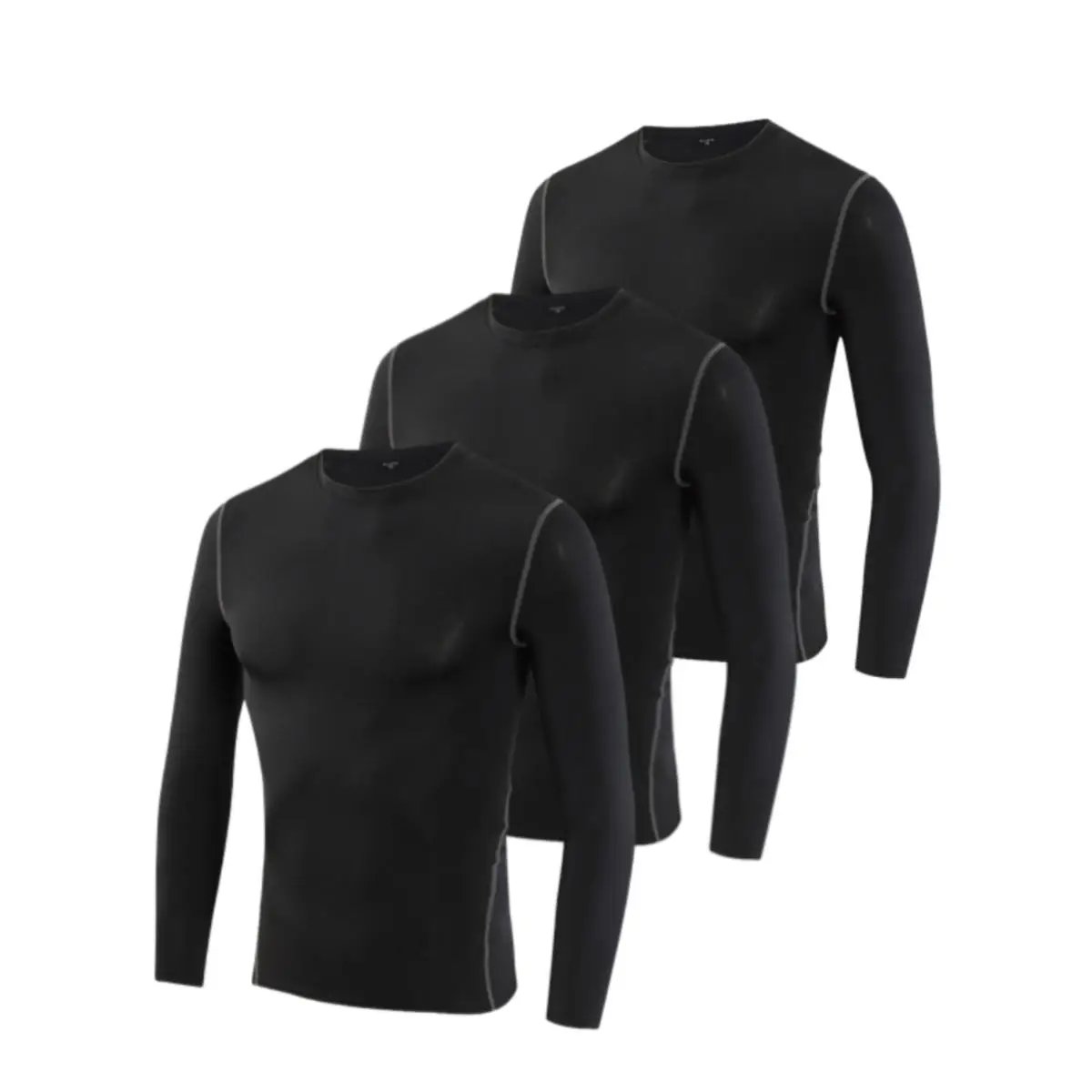 3 Pack Youth Boy's Compression Shirts Athletic Quick Dry Long Sleeve Baseball Undershirts Soccer Sports Base Layer Tee Tops boys clothing