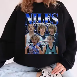 Niles Neumann Sweatshirt, Basketball Niles Fan Graphic TShirt Hoodie