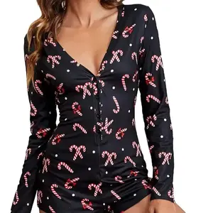 Christmas pajamas, women's jumpsuit. Winter, sexy, bodybuildingRAIMENTRY