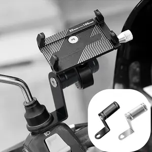 1pc motorcycle mirror handlebar extension bracket, mobile phone holder, handlebar holder, bicycle rearview mirror installation extender, safe and fast spotlight extension bracket, motorcycle accessories