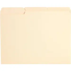 Reinforced-Top File Folders, Letter Size, Manila, 1/3 Cut, 100/BX (R752 1/3)