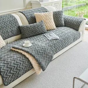 Multifunctional Thick Anti-Slip Sofa Cushion Cover, Soft Washable Elastic Dustproof Protector, Multiple Sizes Available for Cozy Living Room Decor