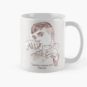 Tommy Shelby Loyalty Mug: Peaky Blinders Quote Ceramic Mug - "Loyalty Makes You Family" Heat-Resistant Cup