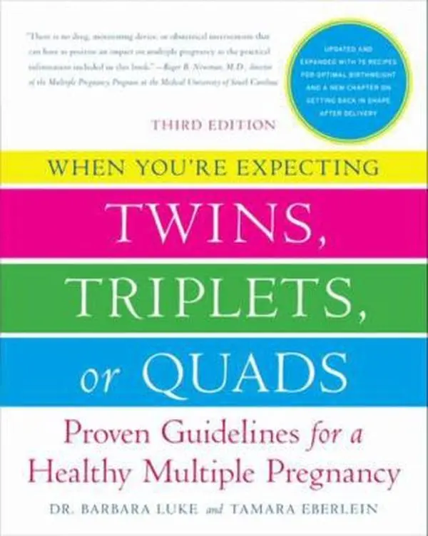 Used Paperback Book - When You're Expecting Twins, Triplets, or Quads (3rd Edition by Barbara Luke) - English Healthy Multiple Pregnancy Guide with Exercise Recommendations, Multiple Births Insights, Nutritionally Based Prenatal Program & Postpartum Tips