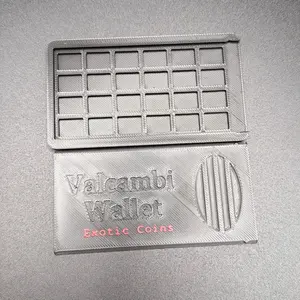 Valcambi 3D Printed Multi Grids Organizer - Black 1g Silver Case Holder, Stack Keeper, Home Storage Organiser Box for 24 Little Silver Grams, Official Look