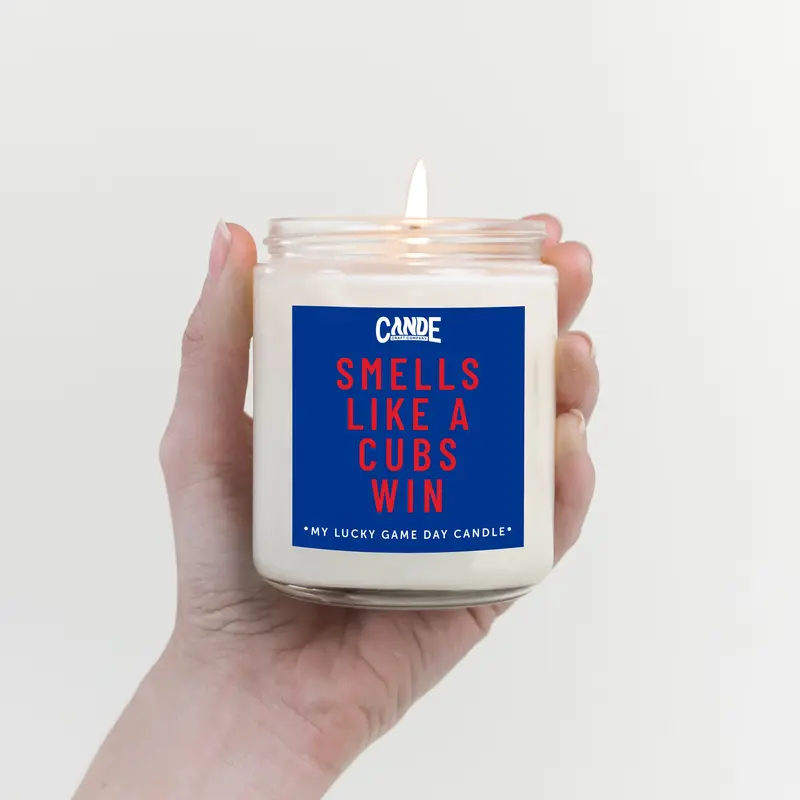 C&E Craft Co. Baseball Win Scented Soy Candle - 35-Hour Burn, Game Day Decor & Baseball Gift for Fans