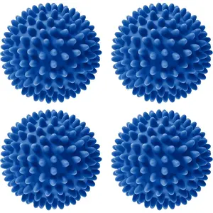 Dryer Balls, Clothes Come Out Soft, Fluffy, Fewer Wrinkles & Less Static Cling, A  Alternative to Fabric Softener, Reduce Drying Time and Save on Energy, (Set of 4)