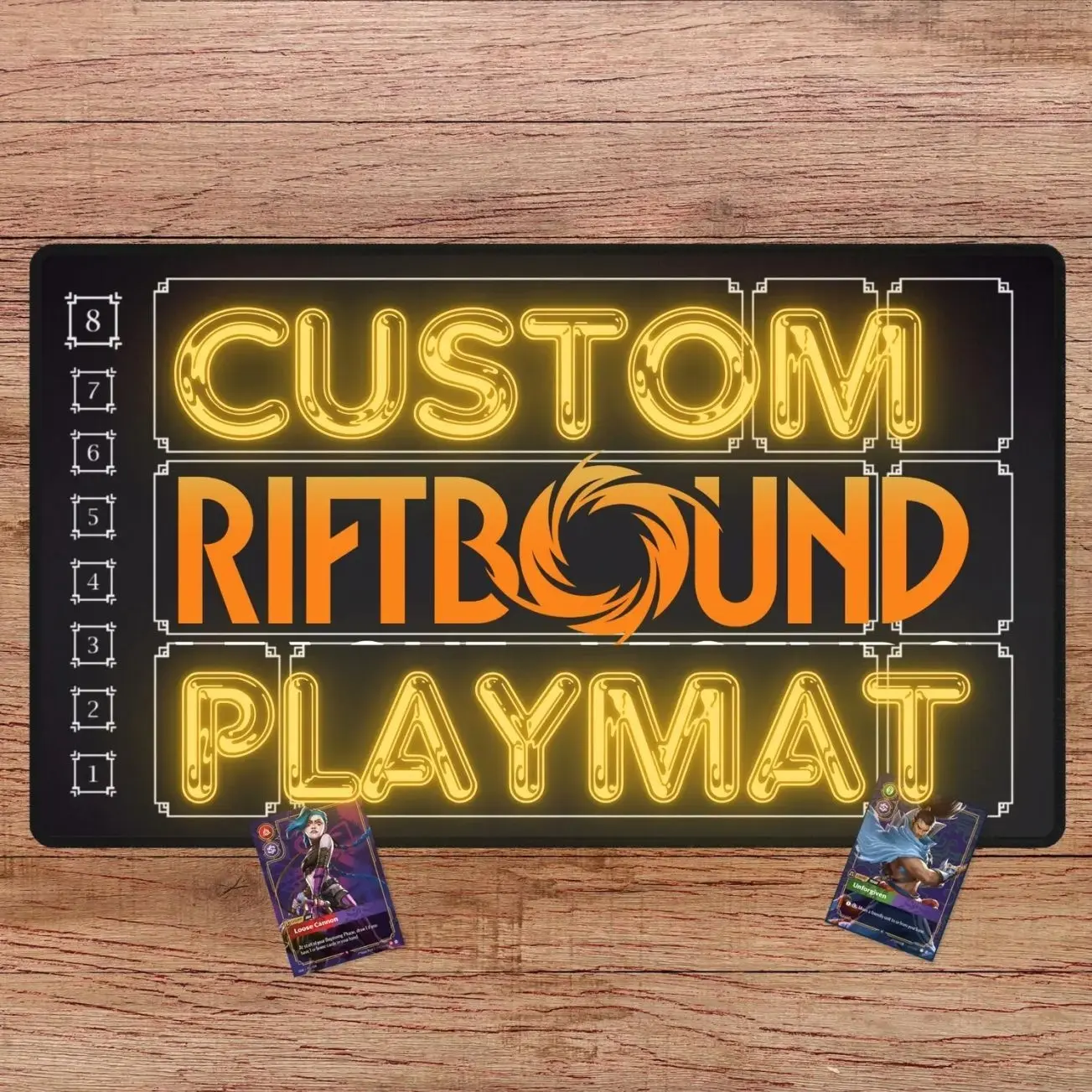 Custom RiftBound TCG Playmat: Design Your Own Playmat (23.6" x 13.8")