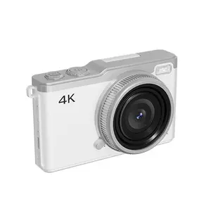 Vintage Portable CCD Digital Camera for Students - Compact Micro SLR with Telephoto Lens for Home Photography, Video, Selfie