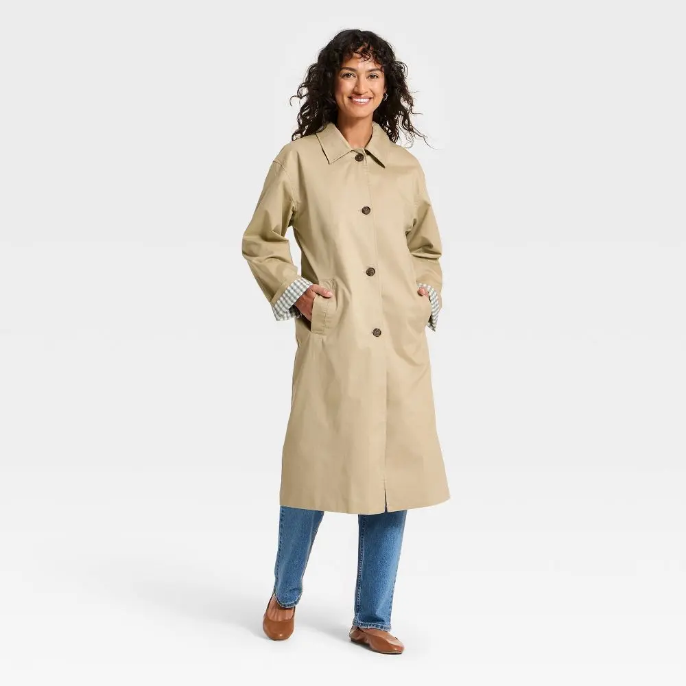 値下げ　24SS todayful Twill Trench Coat 38 Women's Twill Trench Coat - Universal Thread - TikTok Shop