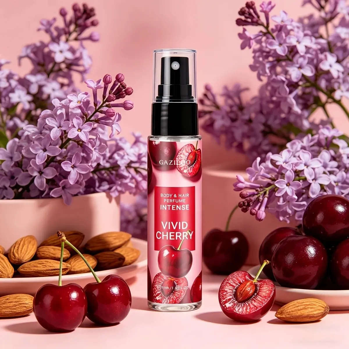 Sweet Cherry & Almond Fragrance, Juicy Plum & Clove Blend, Women's Perfume Spray, Fruit & Floral Notes, Elegant Aroma for Her
