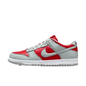 Nike Dunk Low QS Varsity Red / Silver - White  FQ6965-600 Men's