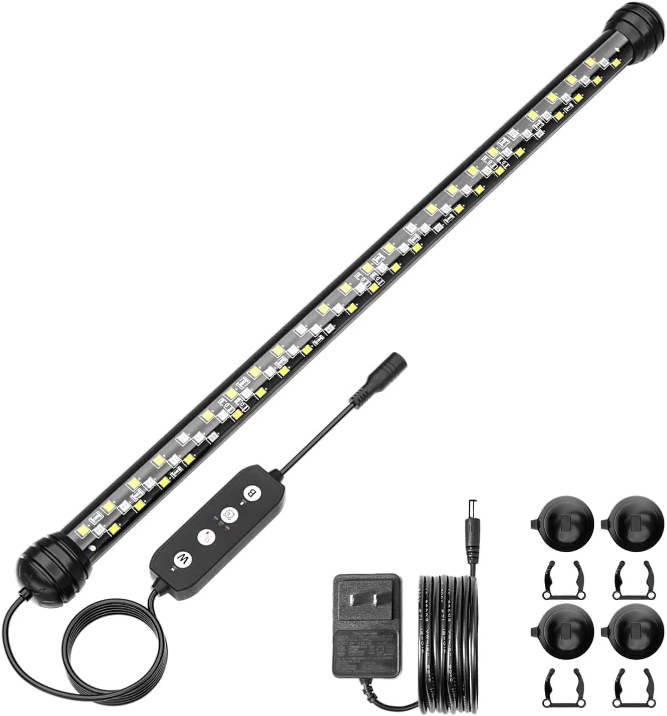 Seaoura Led Aquarium Light  14W Submersible Aquarium Plant Light 3 Lighting Modes Adjustable Brightness with Timer with Auto On/Off 26.8 in for 28-52inch Planted Tank Aquarium Accessories Fish Tank Lights