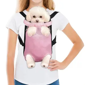 Dog Carrier Legs Out Front, Comfortable Pet Backpack with Shoulder Straps and Harness, Ideal for Travel Hiking Camping Outdoor Activities
