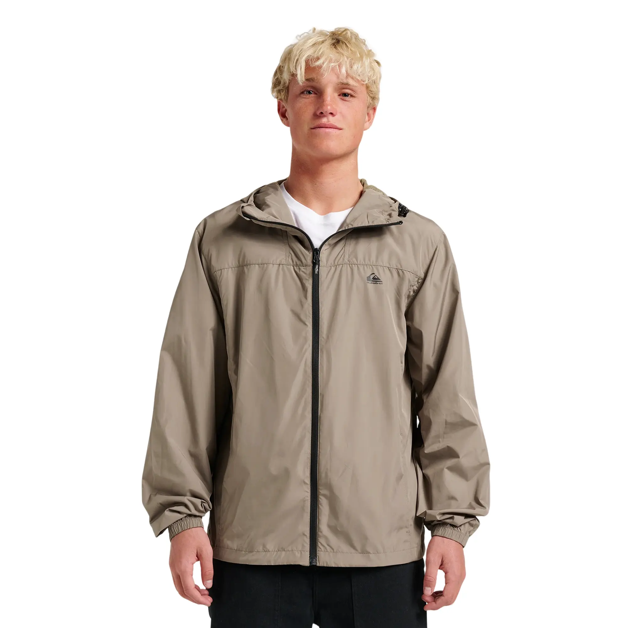 Quiksilver | Overcast Windbreaker | Water-Repellent Full-Zip | Everyday Wear & Casual Streetwear