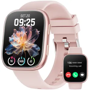 2026 New Smartwatches for Women, Digital Wristwatch with Call Reminders and Rejection, Fitness Watch with 100+ Sports Modes, DIY Watch Dials, Message Reminders, Smartwatch for Android Phones/iPhone, Gift