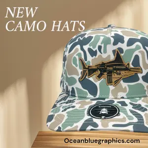 Blackhawk Jungle Camo MARlin Hat - Blackhawk Design, Durable Fabric, Ideal for Outdoor Activities