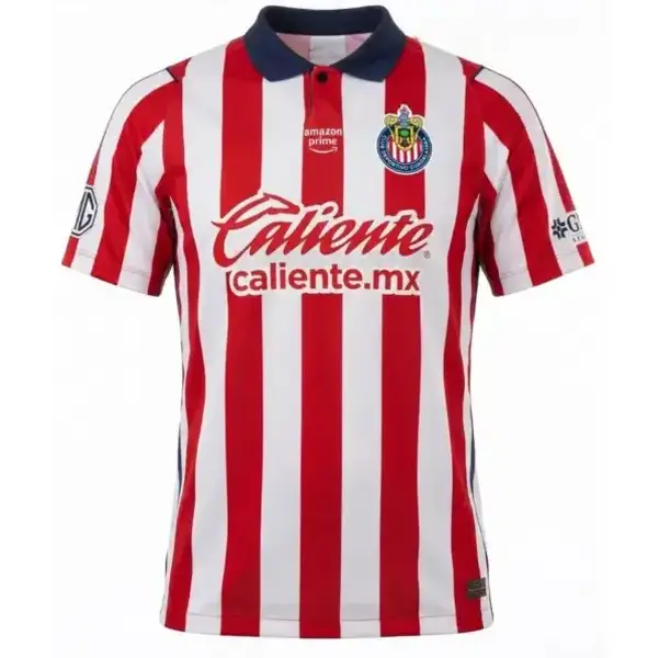 Chivas 26-27 Home Soccer Jersey,All Over Print, Breathable Game Day Sports Shirt, Short Sleeve, Quick-Dry Football Shirt, Liga MX Fans Jersey, Size SX-5XL
