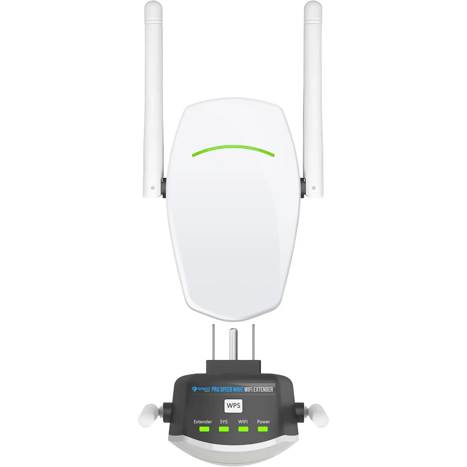 ExtendTecc Pro WiFi 6 Range Extender Signal Booster | Speed Wave Cyber WiFi Dual-Band 1.8 Gbps Amplifier, Up to 2,100 sq ft & 64 Devices, Plug-in Repeater with Ethernet Port,  WiFi Antenna