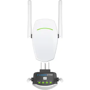 ExtendTecc Pro WiFi 6 Range Extender Signal Booster | Speed Wave Cyber WiFi Dual-Band 1.8 Gbps Amplifier, Up to 2,100 sq ft & 64 Devices, Plug-in Repeater with Ethernet Port,  WiFi Antenna