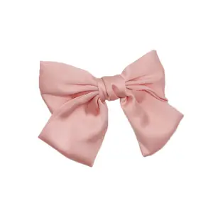 Girl's Bow Hair Clip, Vintage Simple Satin Hair Accessory, Elegant Versatile Fashion Hair Clip