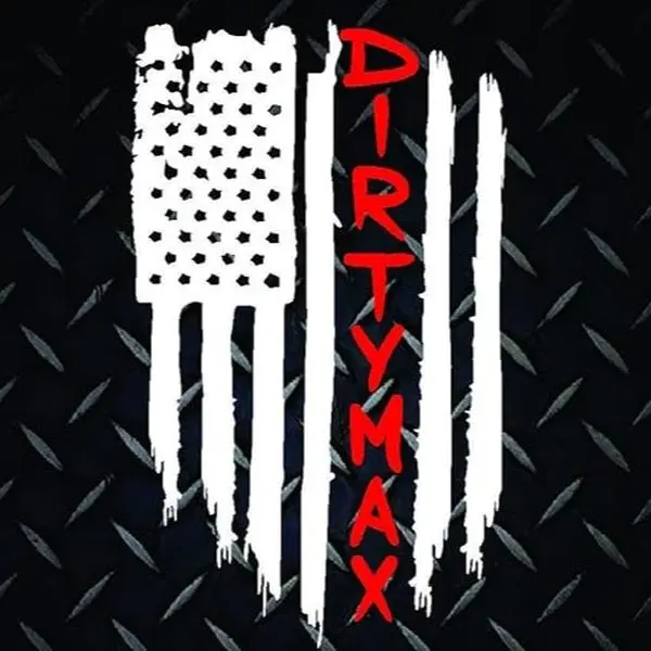 Dirtymax American Flag Vinyl Decal Sticker Duramax Diesel Truck USA Soot