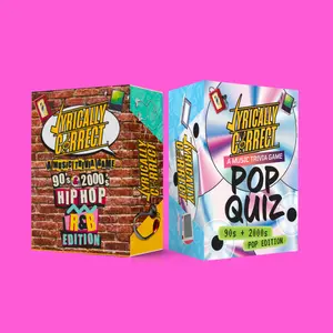 Lyrically Correct Music Trivia Game -The Take Over Bundle - 90s & 2000s Hip Hop Trivia Game, Pop Quiz Edition, Includes Box and Card Deck