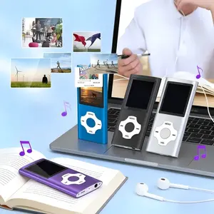 Portable HiFi Mp3 Player with 3.5mm Wired Earphones, Supports Reading, Music, Video, Ideal for Gifts, Outdoor Activities, Cycling