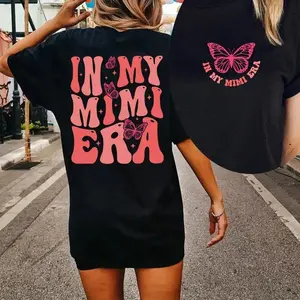 In My Mimi Era T-shirt, Mimi Shirt, Grandma Tee, Gift for Grandma, Nana Gift, Grandma Era, Christmas Gift for Gigi, Retro Concert Cotton Fabric t0407Father's Day Gift