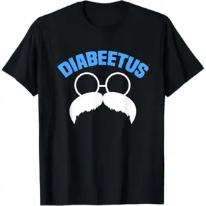 Humorous Diabetes Awareness TShirt Featuring Diabetic Beard Design for Support and Education