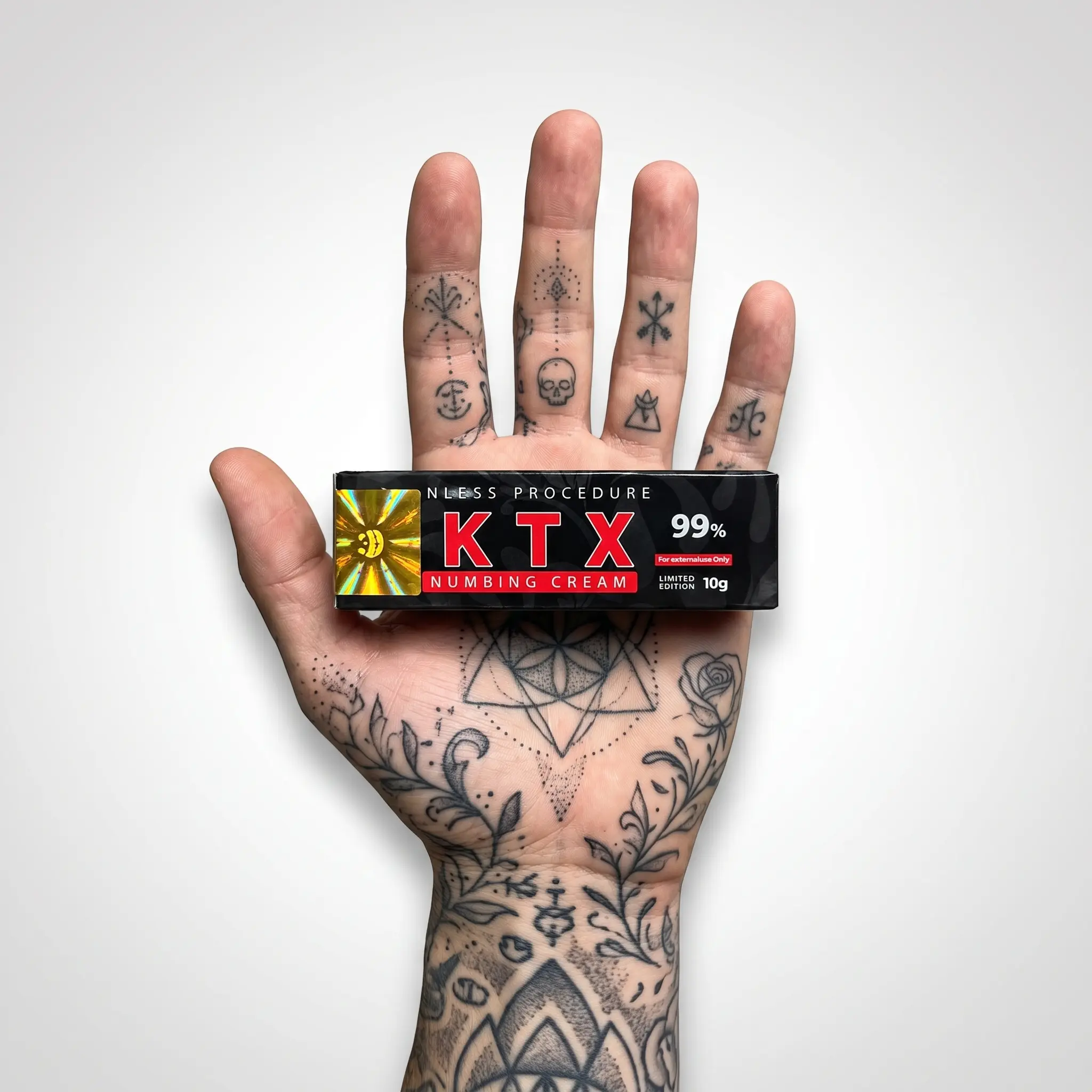 T-K-T-X 99% Tattoo Numbing Cream 10g – Up to 6 Hours Pain Relief for Tattoo Sessions