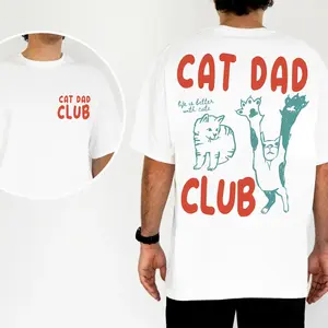 Funny Cat Dad Club 2 Sided Shirt Sweatshirt Hoodie, New Cat Dad Shirt, Cat Lover Shirt, Gift For Dad, Christmas Shirt For Dad