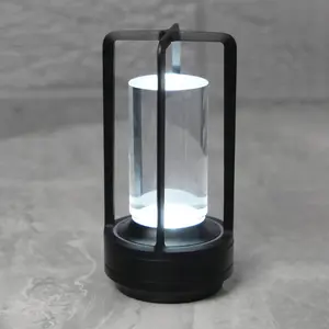 Crystal Lamp - Dimmable Crystal Table Lamp - 3 Light Modes Rechargeable Wireless Lamp Vintage Lmap for Bedroom Living Room Bathroom Hotel Bar Mordern Home Lighting