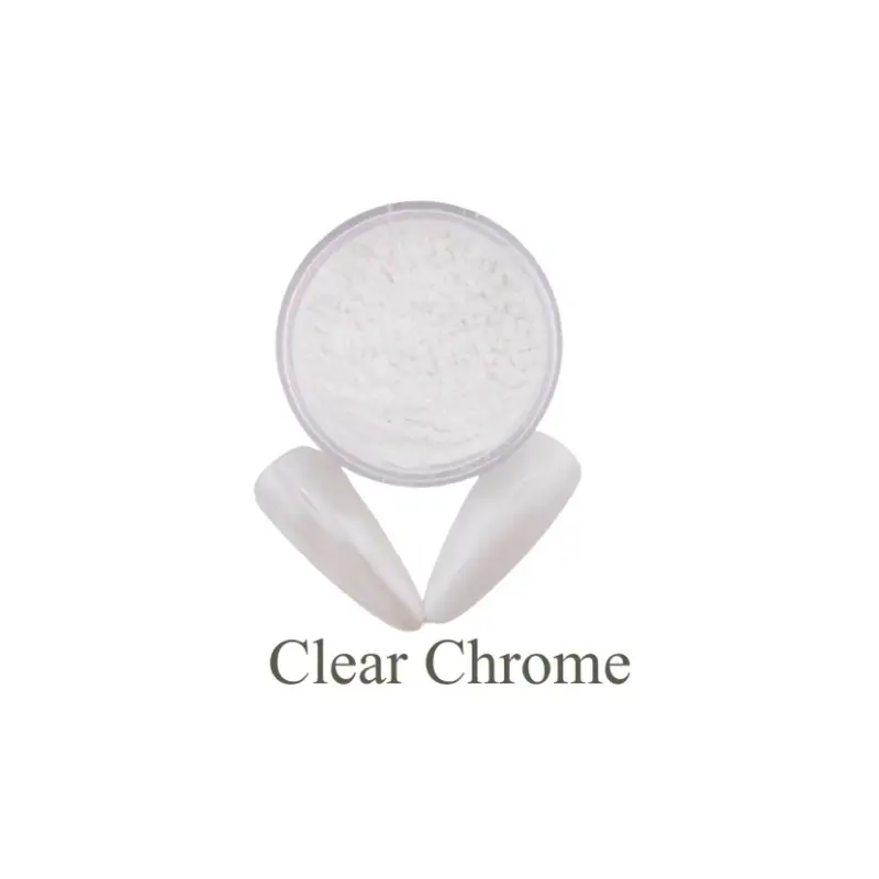 Clear Chrome / nail design / tráng gương Clear Chrome / nail design / tráng gương