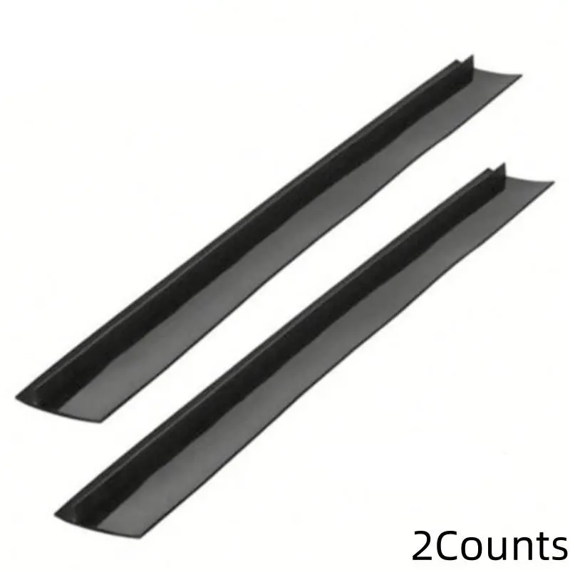 2pcs Silicone Stove Gap Cover, Kitchen Counter Gap Filler, Heat Resistant Oven Gap Filler, Between Kitchen Appliances Washing Machine And Stovetop